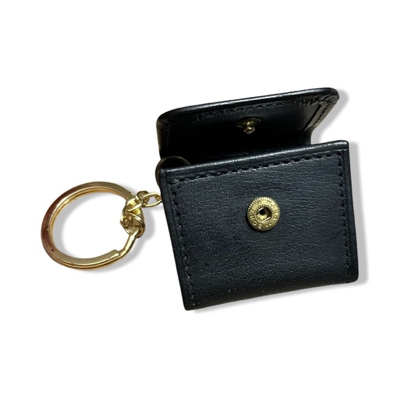 Very Rare HTF Vintage Coach Signature Photo Key Fob Bag Charm | Black | No. 5806 - Picture 9 of 16